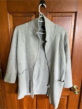 J. Crew Light Gray Open Front Jacket